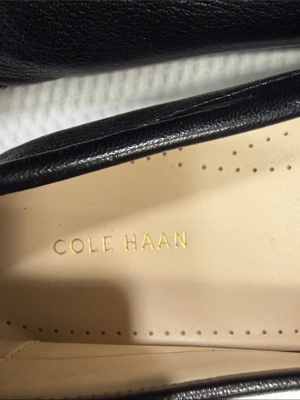 Cole Haan Women's Evelyn Driver black leather loafers Size 10